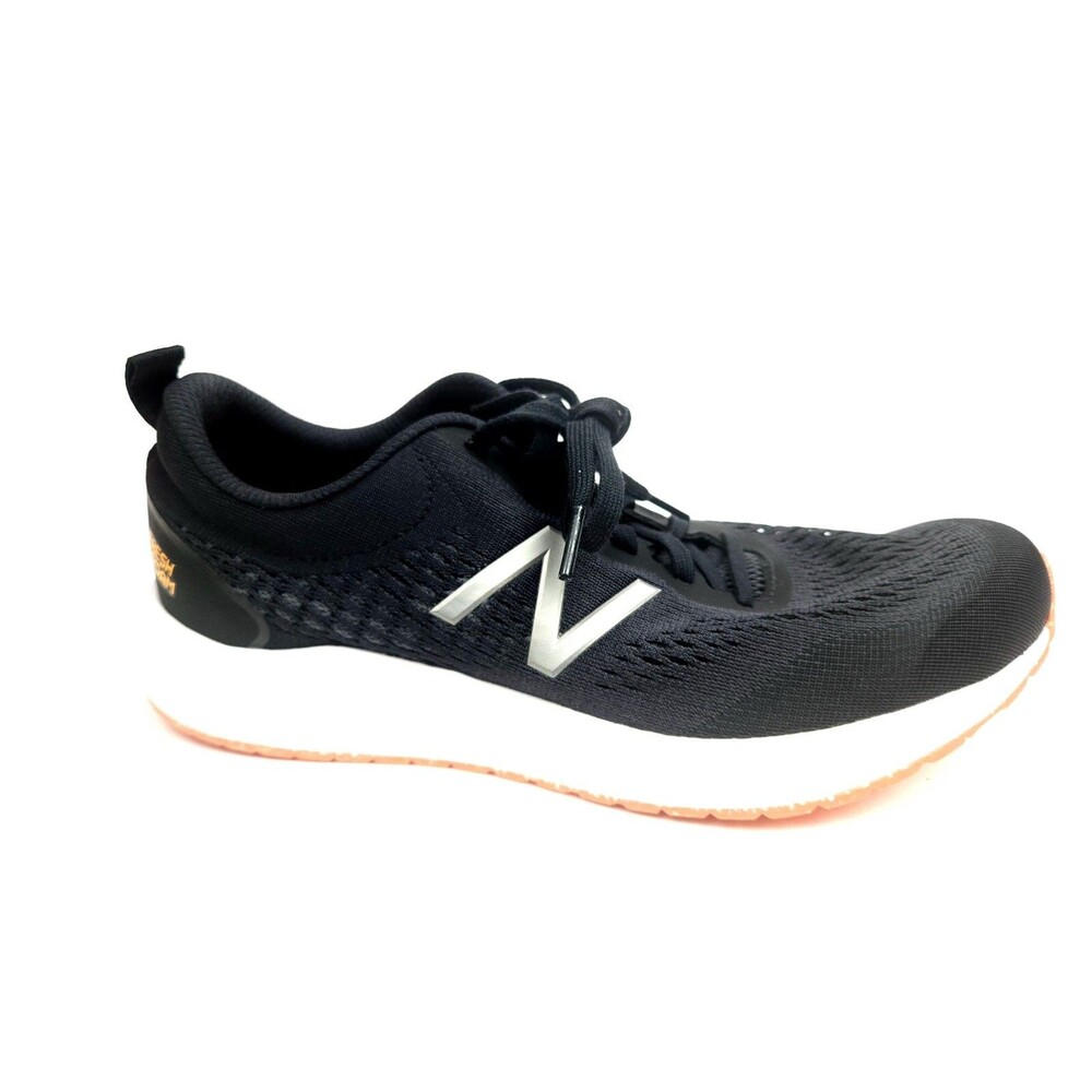 New Balance Men's Fresh Foam Arishi V3 Running Shoe, Black/Orange, 8.5